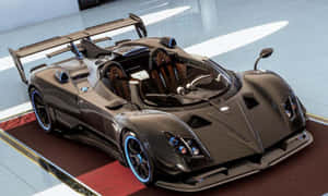 A Stunning Pagani Zonda Hp Barchetta On The Road Wallpaper