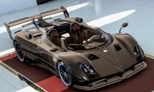 A Stunning Pagani Zonda Hp Barchetta On The Road Wallpaper