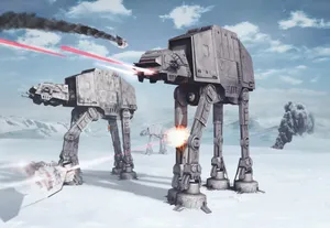 A Stunning Panoramic View Of The Icy Planet Hoth In The Star Wars Universe Wallpaper