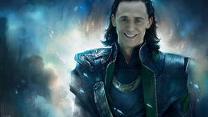 A Stunning Pastel Portrait Of Loki Wallpaper