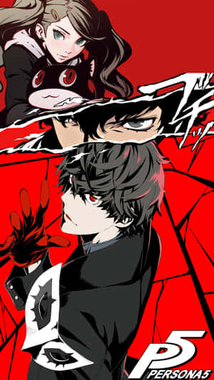A Stunning Persona 5 Iphone Wallpaper; Make Your Device Stand Out With This Unique Design. Wallpaper