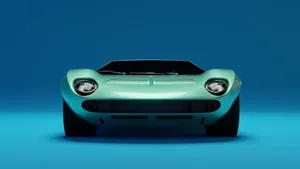 A Stunning Shot Of A Classic Lamborghini Miura Wallpaper