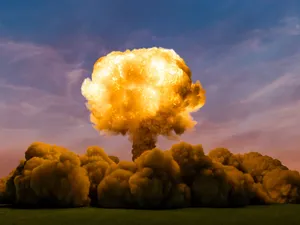 “a Stunning Sunset Seen From The Top Of A Hill” Wallpaper