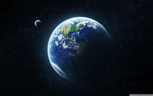 A Stunning View Of Earth From Outer Space Wallpaper