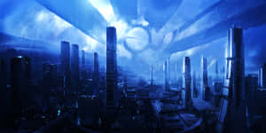 A Stunning View Of Mass Effect Citadel In All Its Glory Wallpaper