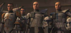 A Stunning Visual Of The Clone Army In Formation - Star Wars Wallpaper Wallpaper