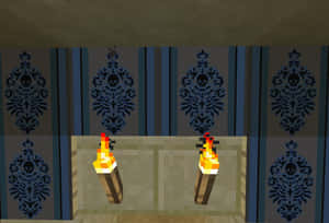 A Stunning Visual Of The Minecraft Landscape Wallpaper