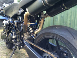 A Stunning Vyrus Motorcycle Ready To Hit The Road Wallpaper