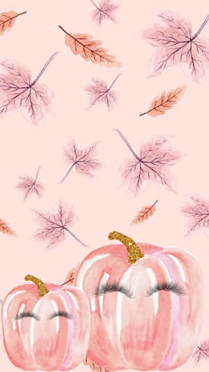 A Stunningly Bright Pink Pumpkin Wallpaper