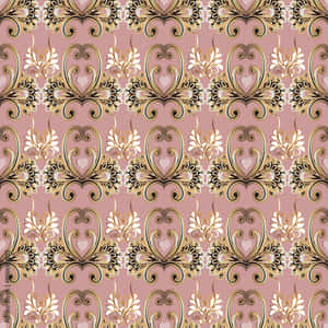 A Stylish Combination Of Light Pink And Gold Wallpaper
