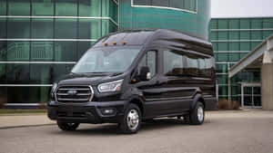 A Stylish Ford Transit In Motion Wallpaper