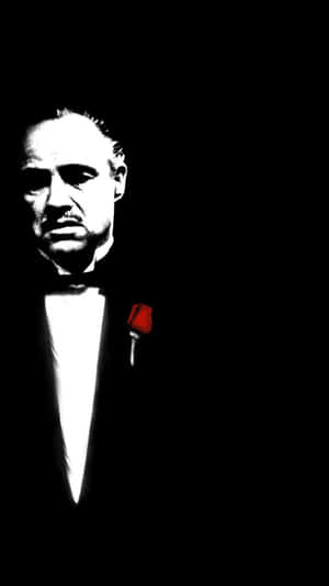 A Stylized Iphone Vibrantly Displaying The Mafia Logo Wallpaper