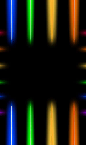 A Sun-drenched Road Cutting Through A Vibrant Forest Wallpaper