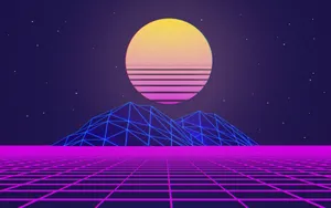 A Surreal Neural-style Aesthetic Vaporwave Wallpaper