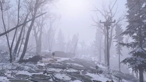 A Surreal Nuclear Winter Landscape Wallpaper