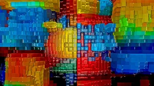 A Surrealistic Aesthetic Blends With Modern Technology In This Abstract Piece Of Contemporary Art. Wallpaper