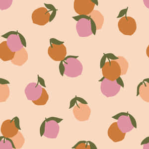 A Sweet And Cute Peach Ready To Be Picked! Wallpaper