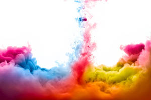 A Swirl Of Colorful Smoke Wallpaper