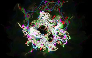 A Swirl Of Vibrant Color And Shapes Wallpaper