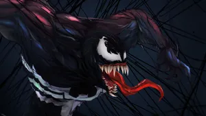 A Symbiotic Symbolic Representation Of Venom Wallpaper