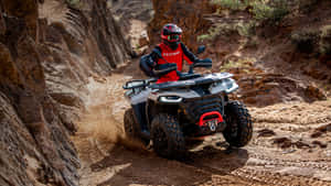 A T V Offroad Adventure Rocky Trail Wallpaper