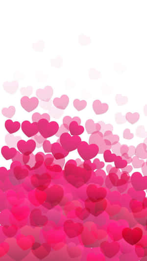 A Tender Moment Of Pink Love Wallpaper