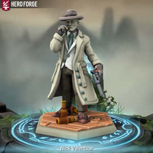 A Thoughtful Detective In The Wasteland Wallpaper