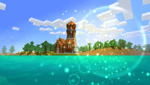 A Thrilling Minecraft Adventure Awaits! Wallpaper