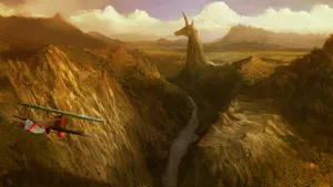 A Thrilling Roller Coaster Ride At Sunset Wallpaper