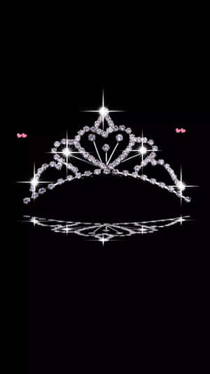 A Tiara With A Heart On It Wallpaper