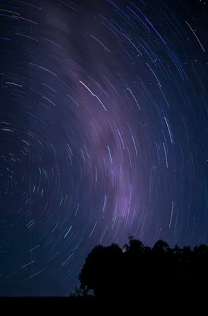 A Time-lapse Of The Incredible Star-filled Galaxy Wallpaper