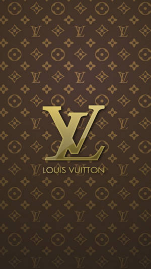 A Timeless Icon - Gold Monogram From Louis Vuitton Wallpaper