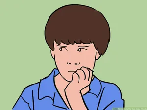 A Timid Man Reflecting His Thoughts Wallpaper