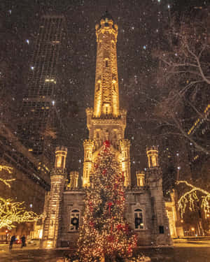 A Traditionally Aesthetic Christmas Tree Wallpaper