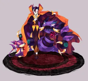 A Trainer With His Fierce Drapion Pokemon Wallpaper