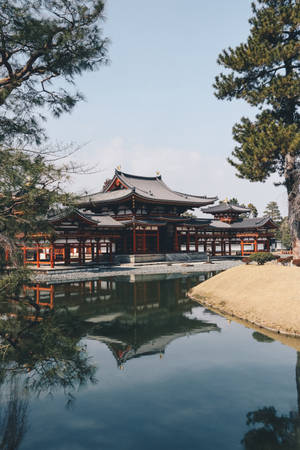 A Tranquil Temple In Japan Wallpaper