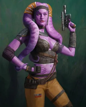 A Twi'lek In Their Natural Habitat Wallpaper