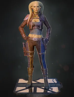 A Twi'lek In Traditional Garments Wallpaper