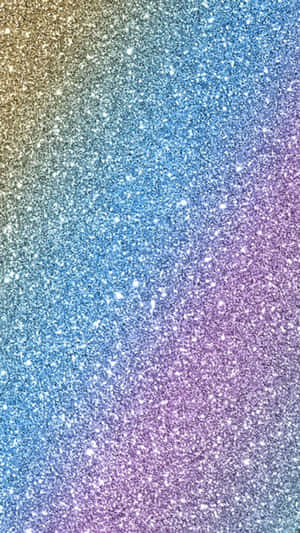 A Twinkling Rainbow Of Glitter Wallpaper