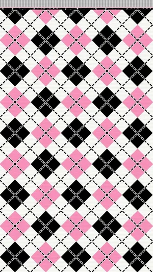A Vibrant And Bold Combination Of Pink, Black And White Wallpaper