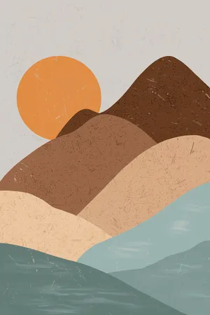 A Vibrant And Colorful Boho Art Piece Wallpaper