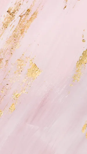 A Vibrant And Elegant Palette Of Light Pink And Gold Wallpaper