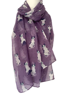 - A Vibrant And Stylish Purple Scarf Wallpaper