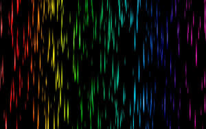 A Vibrant, Bold Black Rainbow Wallpaper