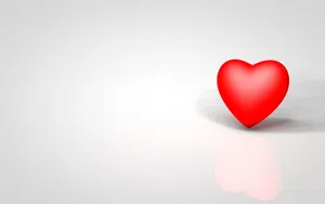 A Vibrant Cartoon Heart Emanating Love And Positivity Wallpaper