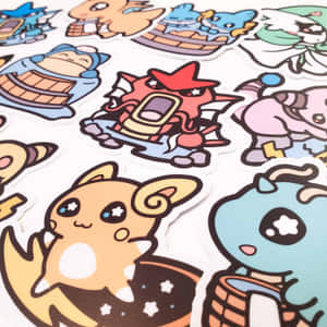 A Vibrant Collection Of Pokemon Stickers Wallpaper