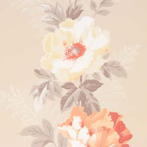 A Vibrant Color Palette Of Peaches And Oranges, With Subtle Hints Of Pink, Red And Purple. Wallpaper