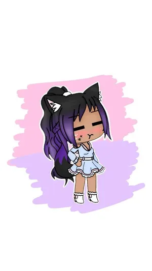 A Vibrant Encounter - Gacha Girl Wallpaper