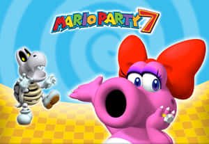 A Vibrant Illustration Of Birdo Wallpaper