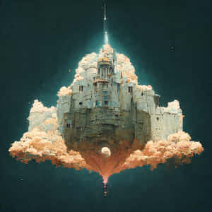 A Vibrant Mid-journey Landscape Wallpaper